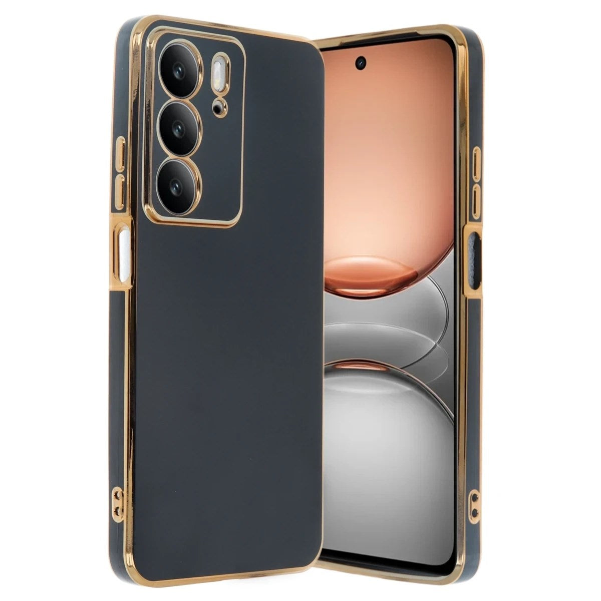 Mey İthalat® Realme C75 4G Kılıf Volet Silikon - Siyah