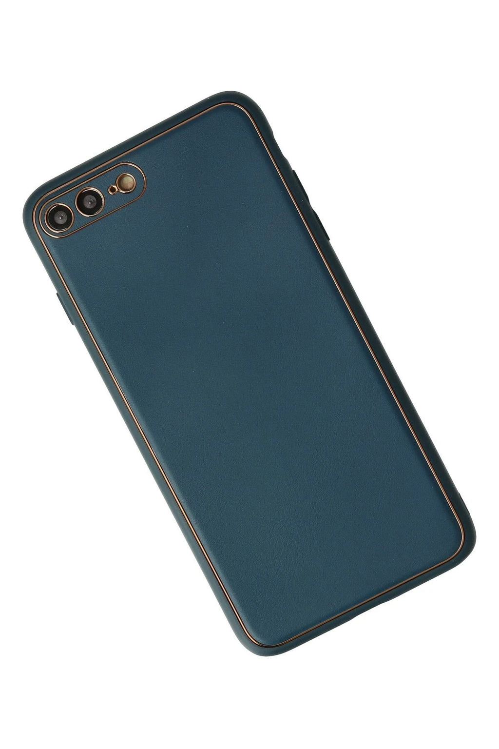 Mey İthalat® iPhone 7 Plus Kılıf Coco Deri Silikon Kapak - Mavi
