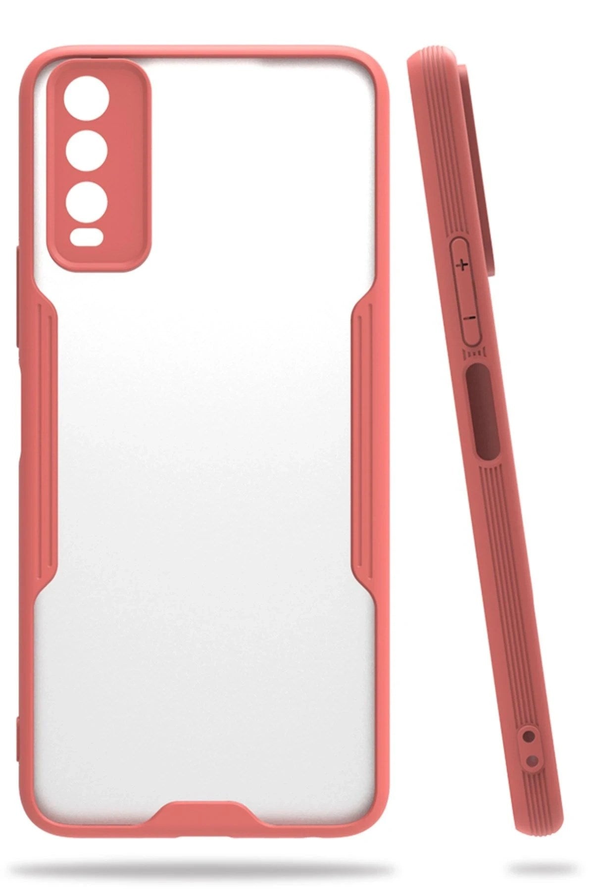 Mey İthalat® Vivo Y11S Kılıf Platin Silikon - Pembe
