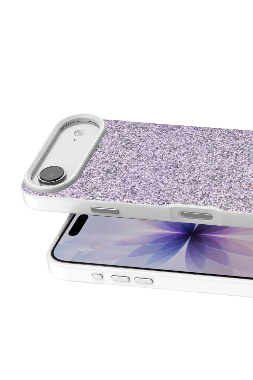 Mey İthalat® iPhone 17 Air Bright Simli Kapak - Lila