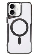 Mey İthalat® iPhone 16 Plus Kılıf Boyi Magsafe Silikon Kapak - Siyah