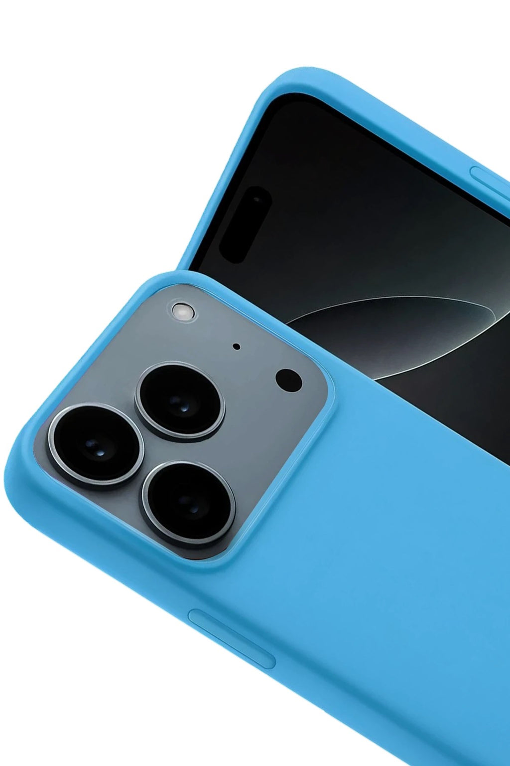 Mey İthalat® iPhone 17 Pro Max Nano içi Kadife Silikon - Mavi