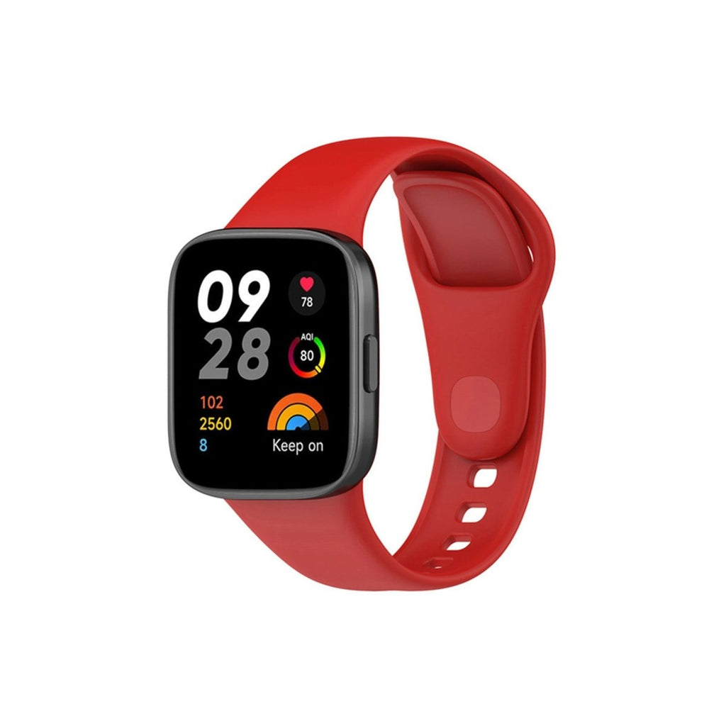 Mey İthalat® Redmi Watch 3 Klasik Kordon - Kırmızı