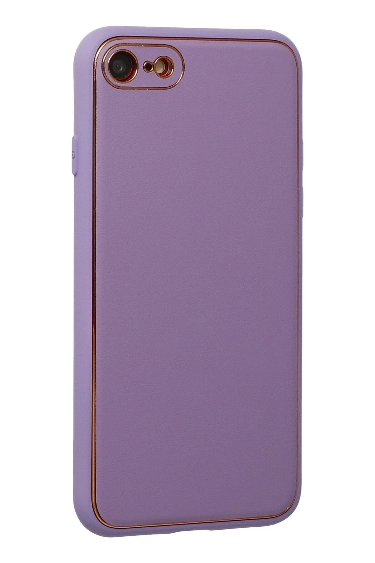 Mey İthalat® iPhone 7 Kılıf Coco Deri Silikon Kapak - Lila