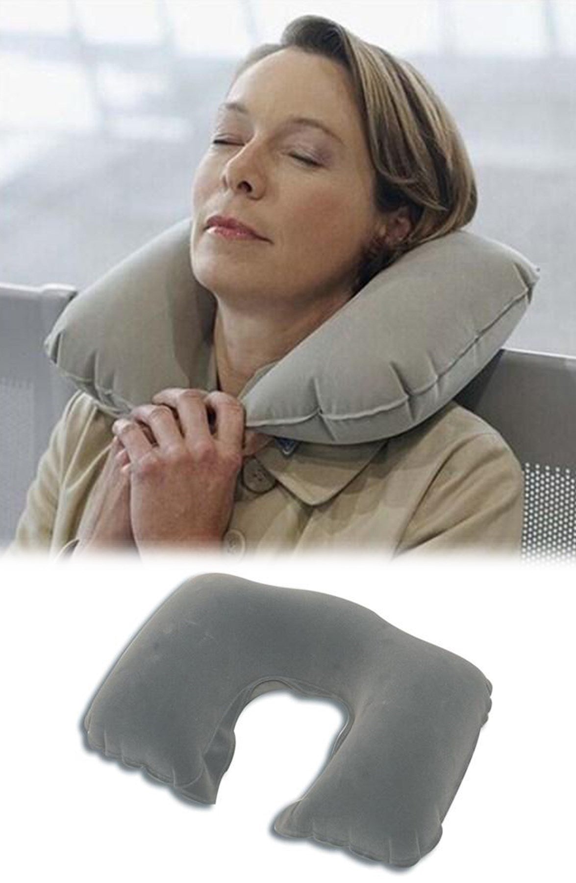 Seyahat Yolculuk Uyku Boyun Yastığı Ergonomik Ortopedik Yastık