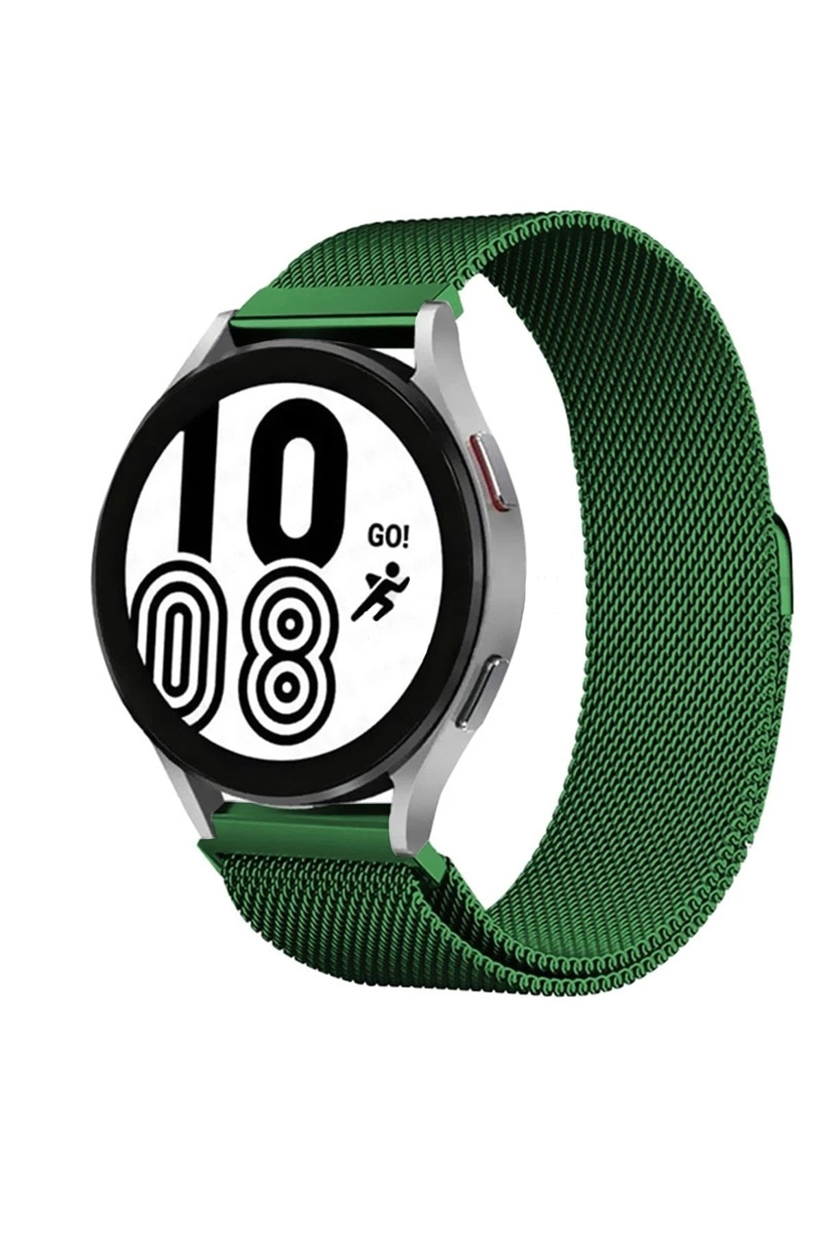 Mey İthalat® Watch 20mm Metal Mıknatıslı Kordon - Haki Yeşil