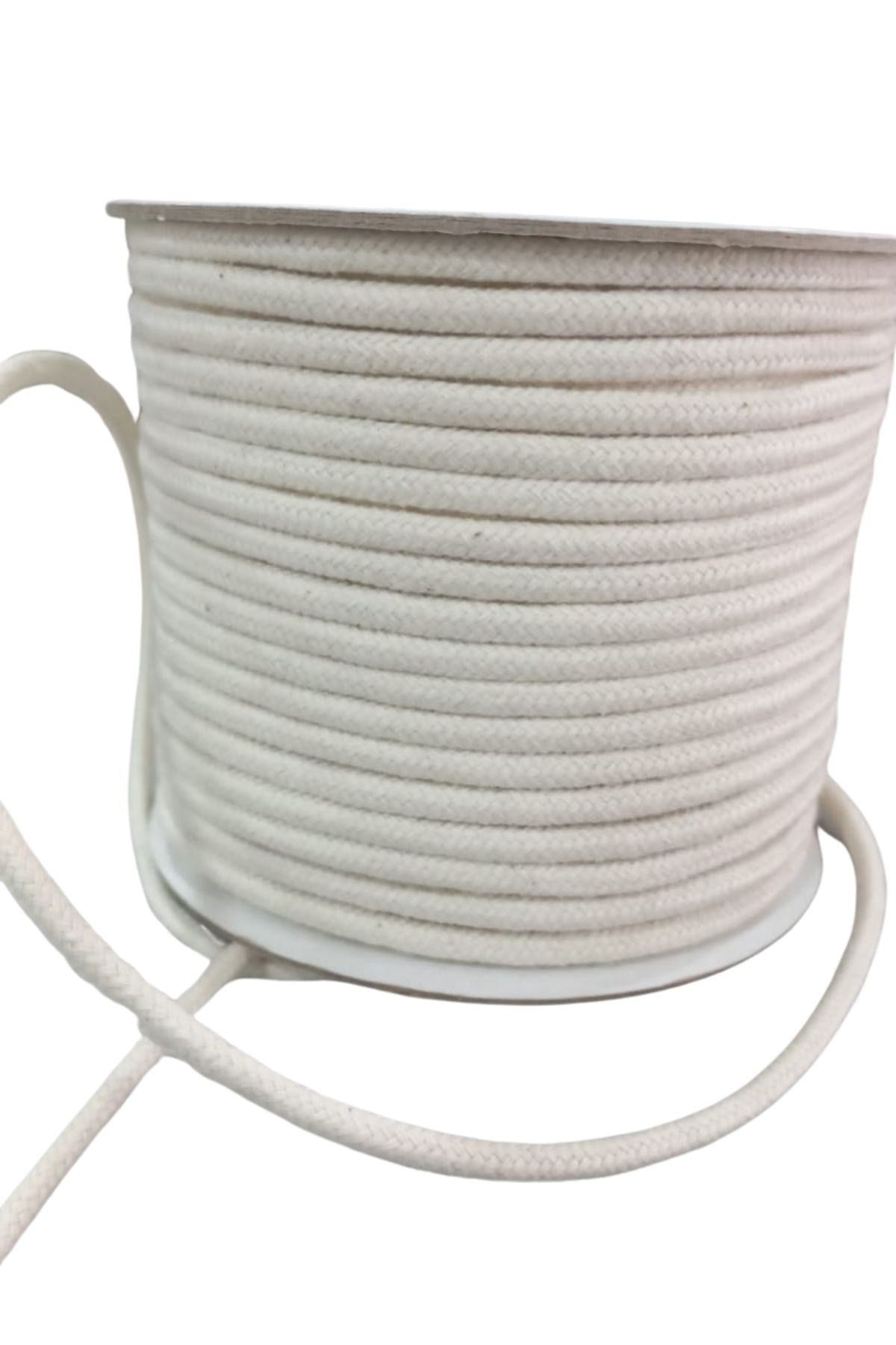 Bağcık İpi Pamuk 1 Cm Krem 10 Metre