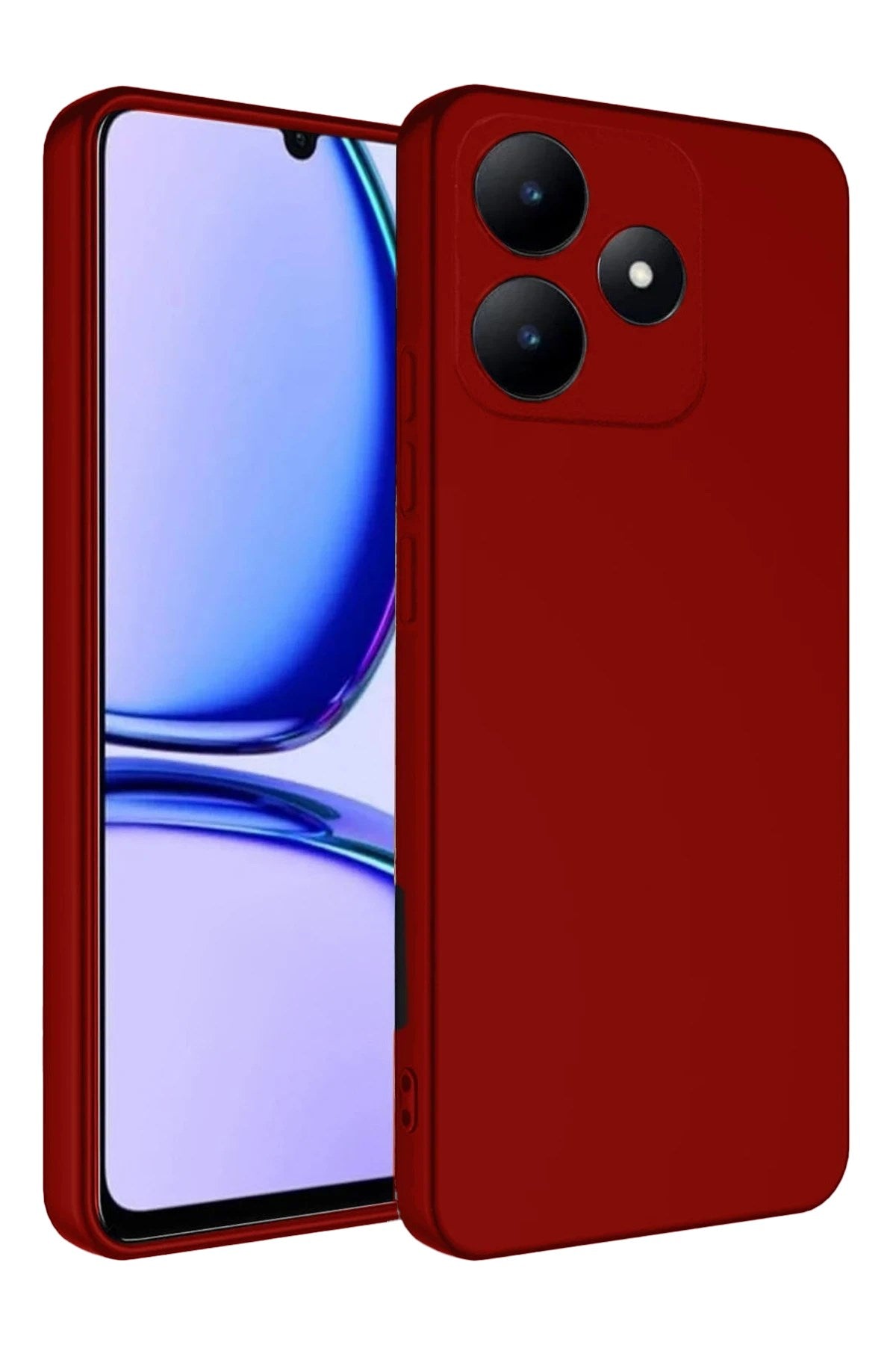Mey İthalat® Realme C61 Kılıf First Silikon - Kırmızı