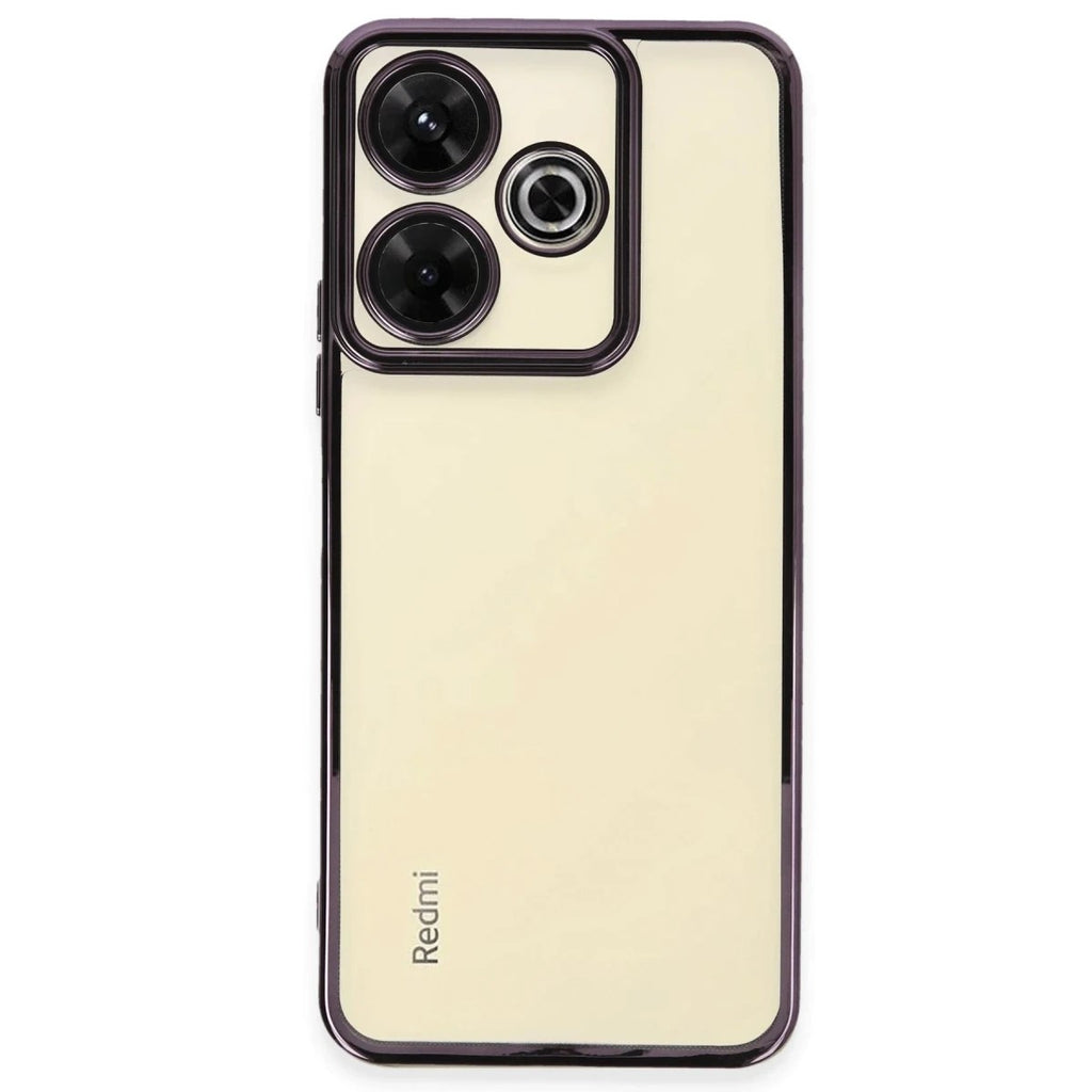 Mey İthalat® Redmi 13 4G Kılıf Lensli Silikon - Mor