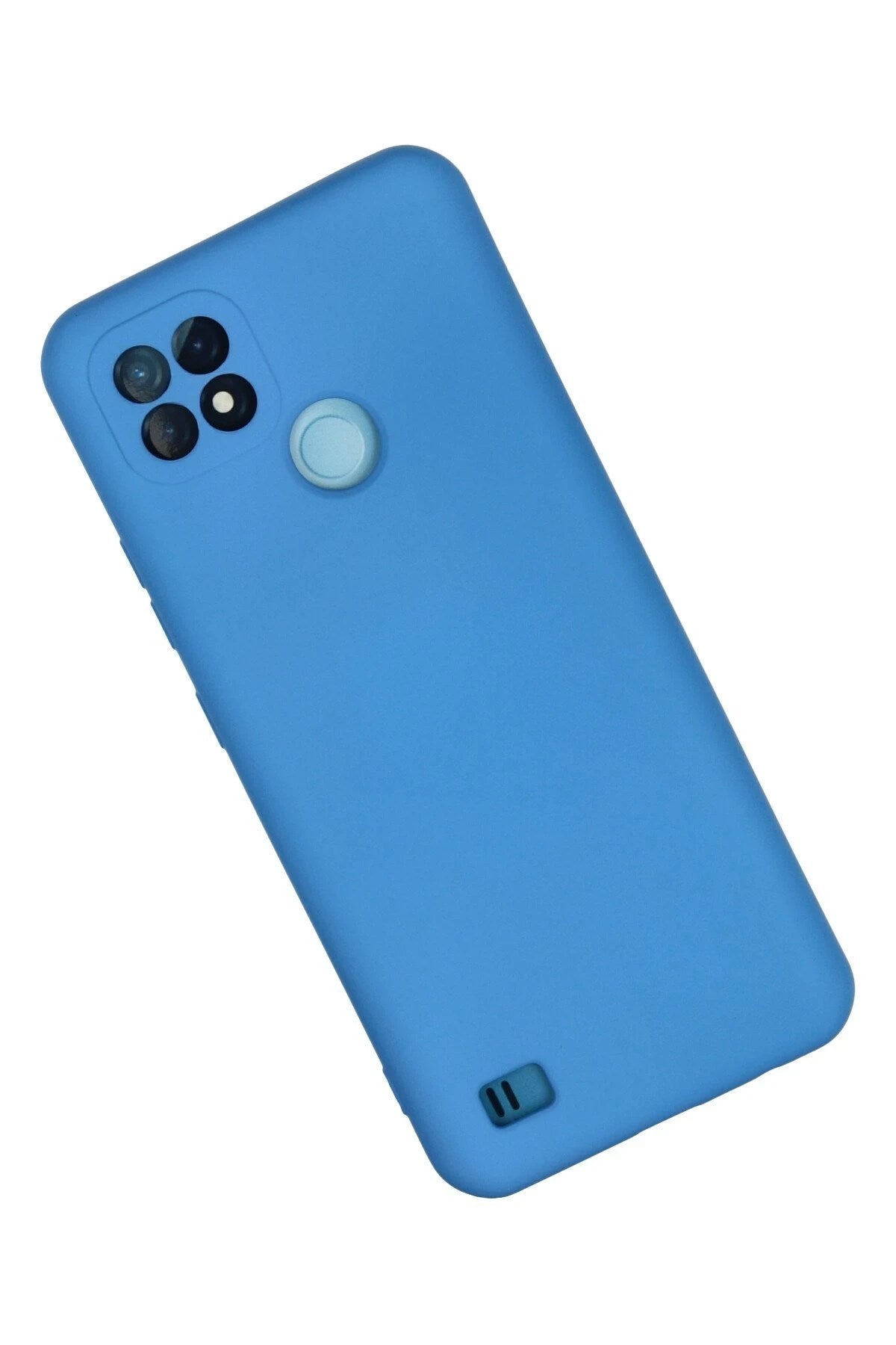 Mey İthalat® Realme C21 Kılıf Nano içi Kadife Silikon - Mavi