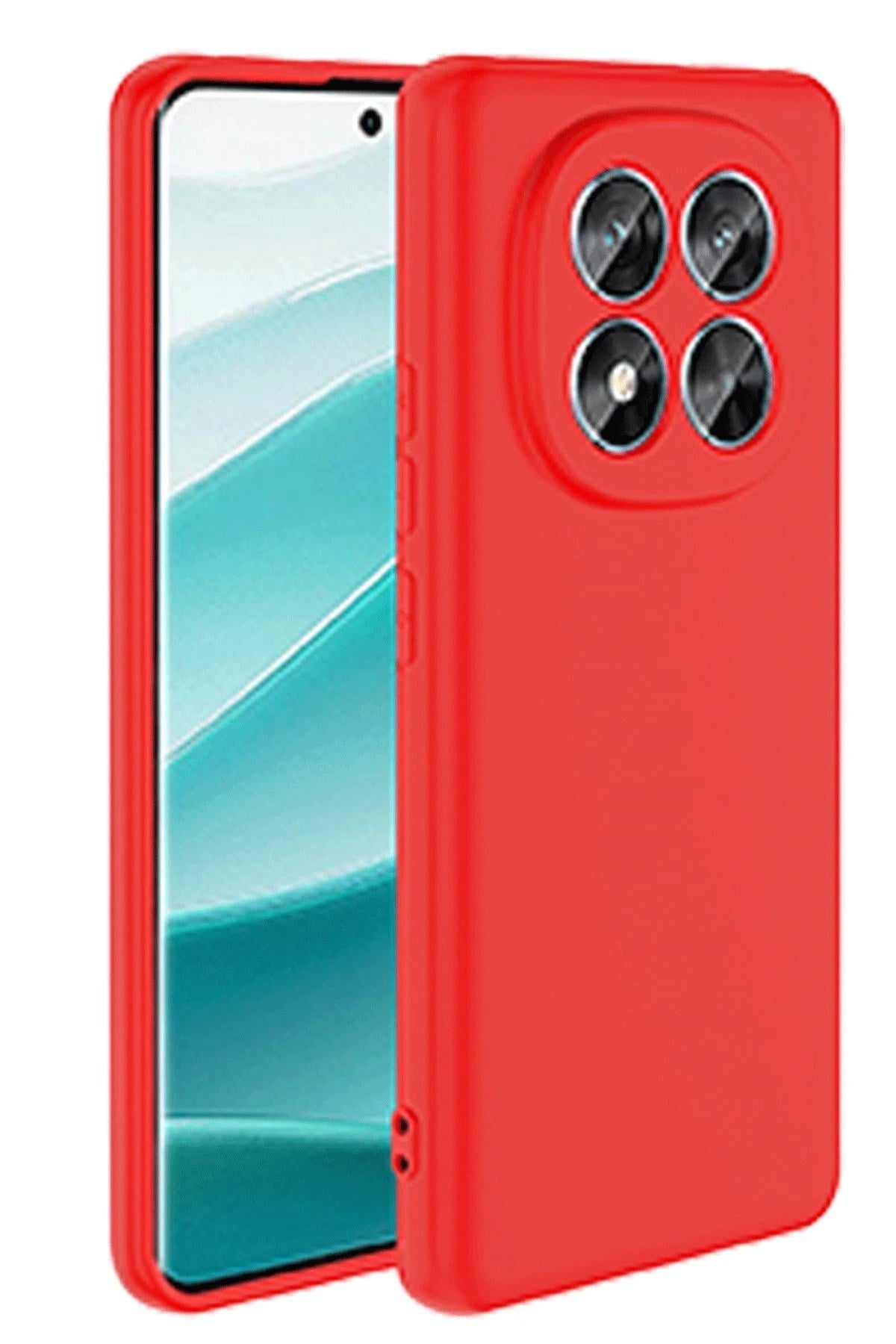 Mey İthalat® Redmi Note 14 Pro 4G Kılıf First Silikon - Kırmızı
