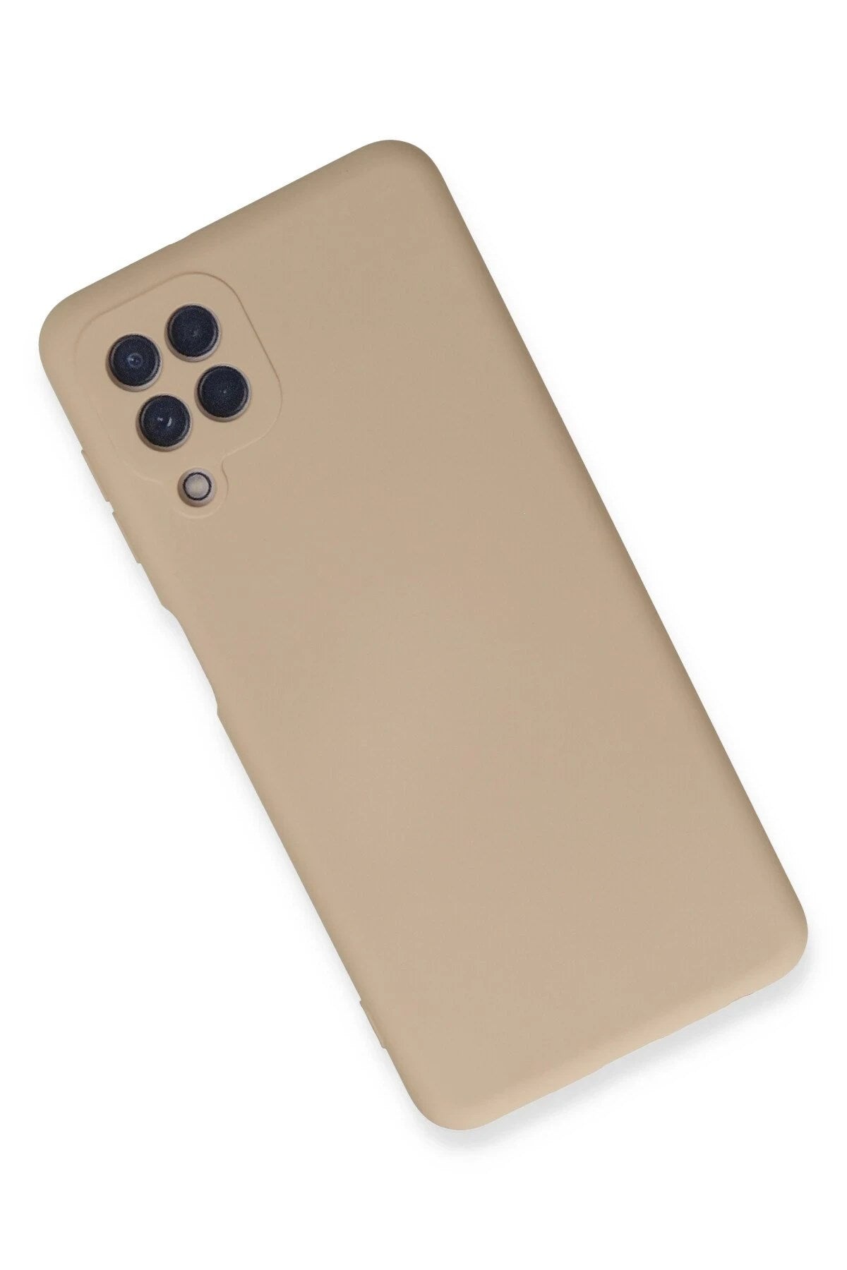 Mey İthalat® Samsung Galaxy A22 Kılıf Nano içi Kadife Silikon - Pudra