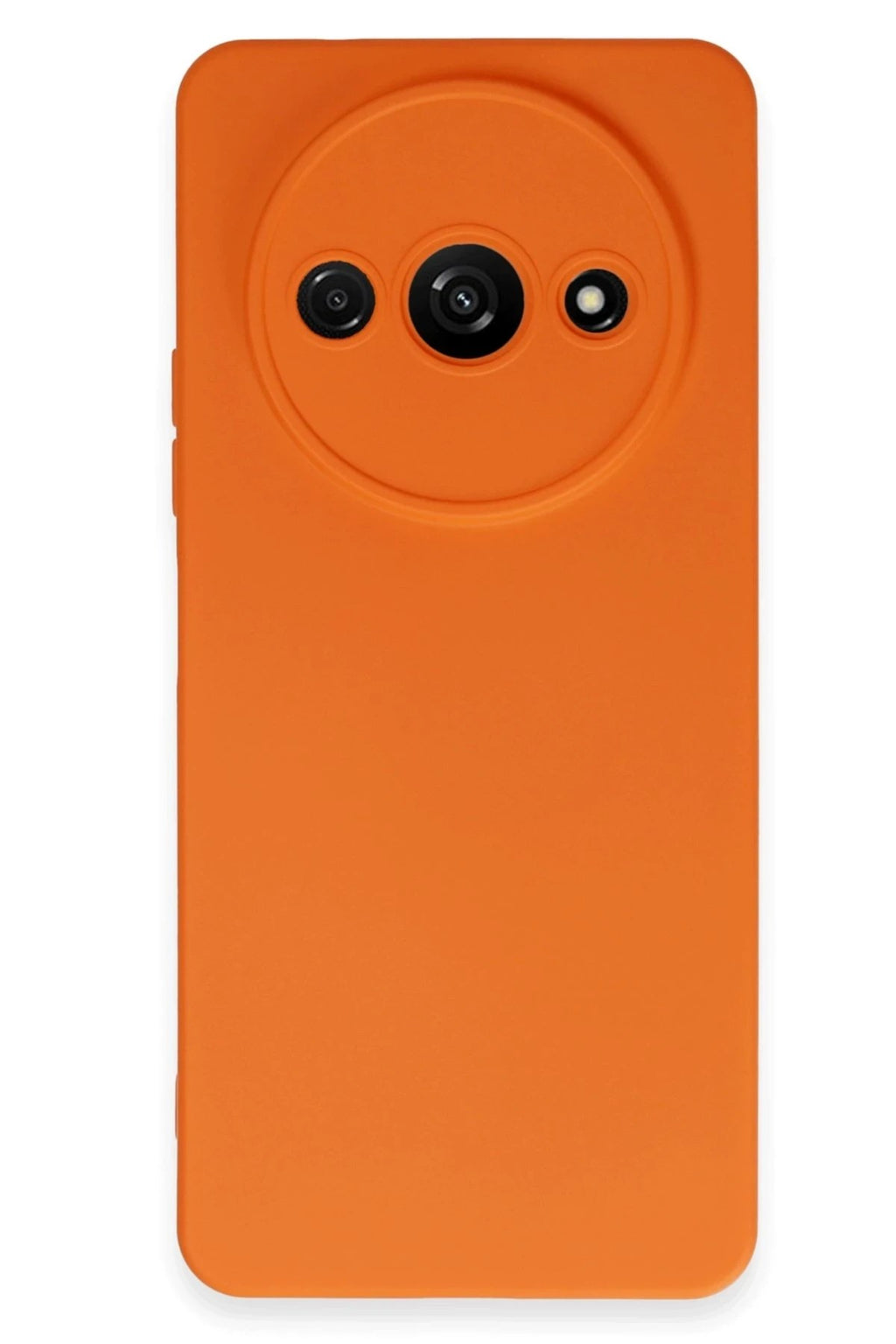 Mey İthalat® Redmi A3 4G Kılıf Nano içi Kadife Silikon - Turuncu