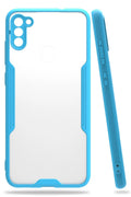 Mey İthalat® Samsung Galaxy A11 Kılıf Platin Silikon - Mavi