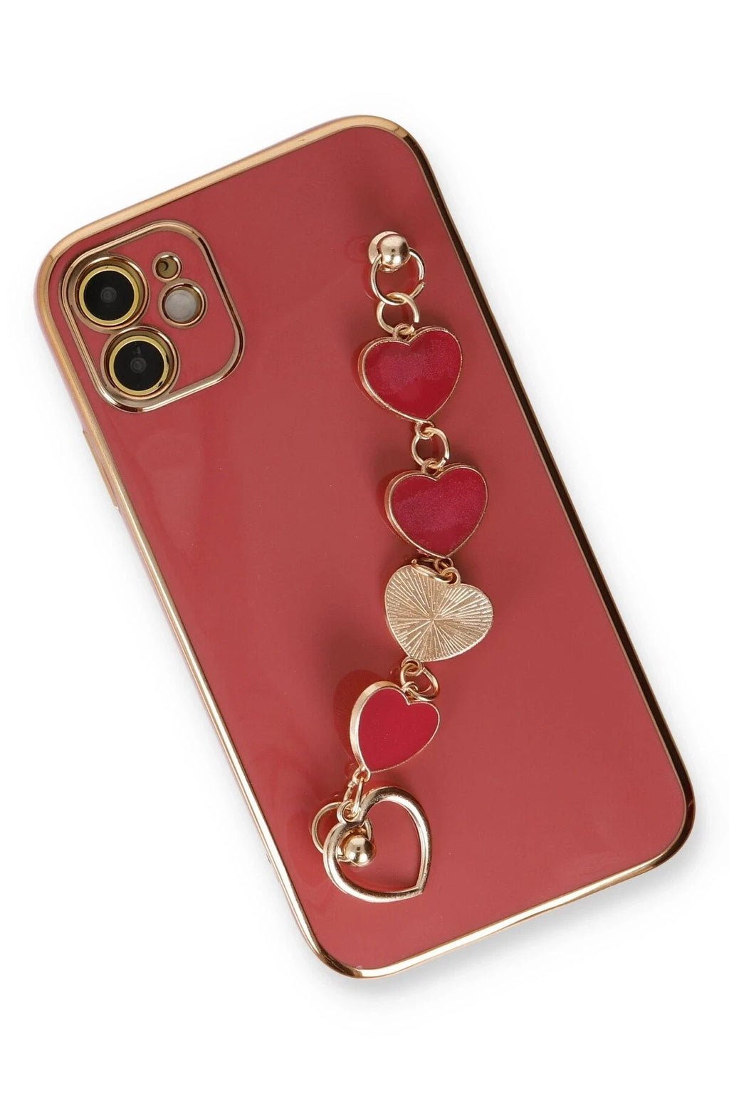 Mey İthalat® iPhone 12 Kılıf Esila Silikon - Kırmızı