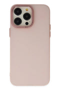 Mey İthalat® iPhone 13 Pro Max Kılıf Modos Metal Kapak - Pembe