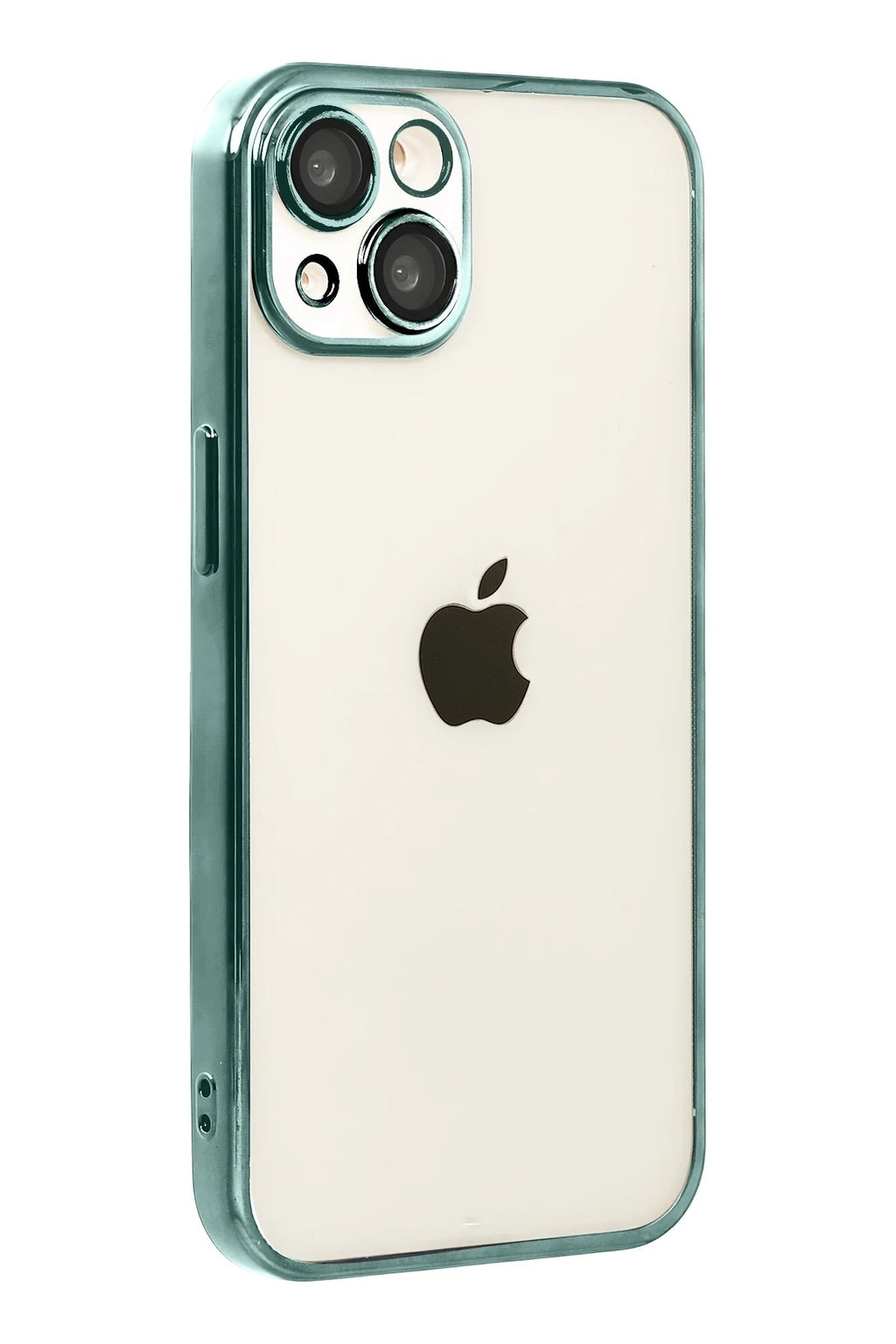 Mey İthalat® iPhone 15 Lensli Silikon - Yeşil