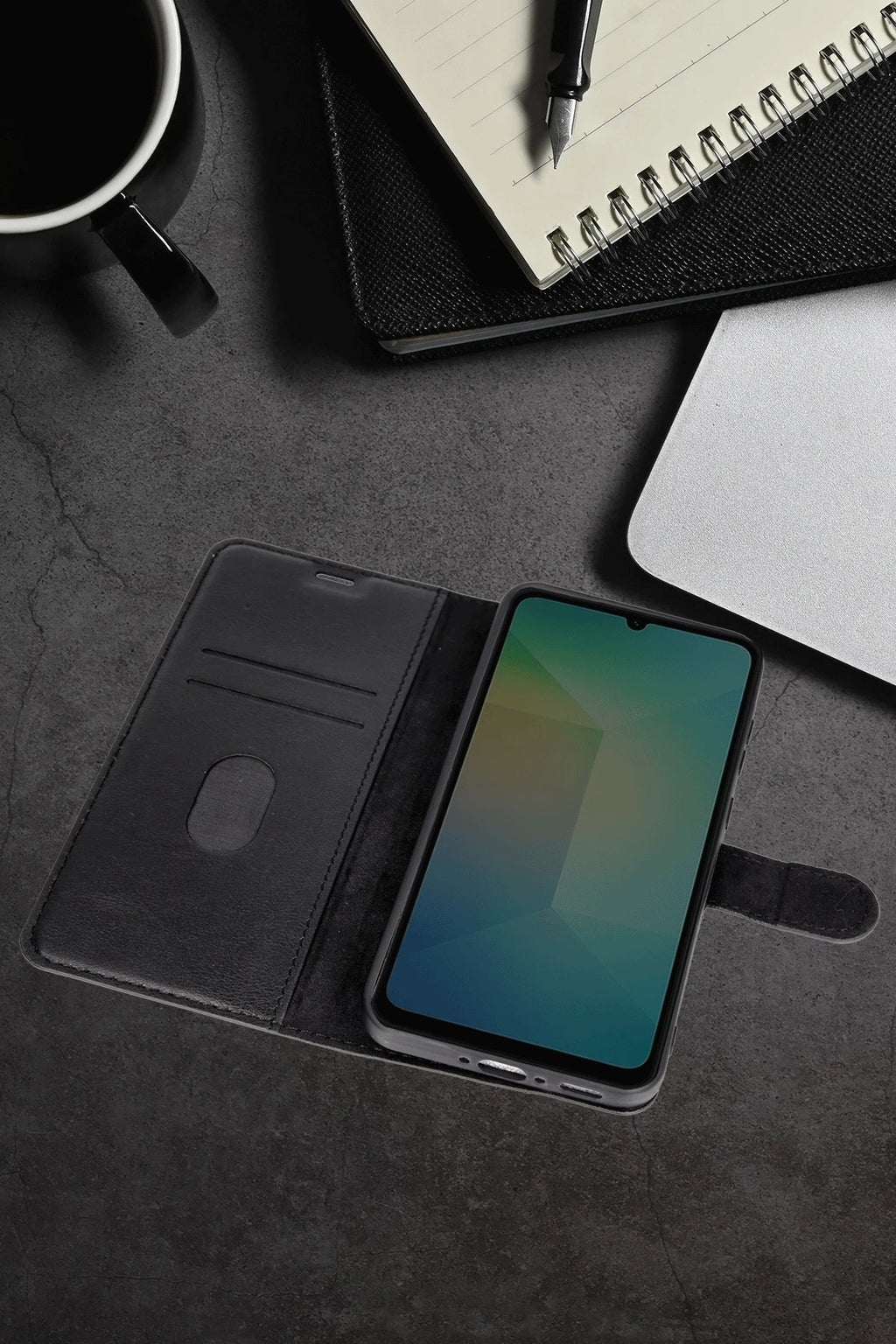 Mey İthalat® Samsung Galaxy A36 Kılıf Trend S Plus Kapaklı Kılıf - Taba