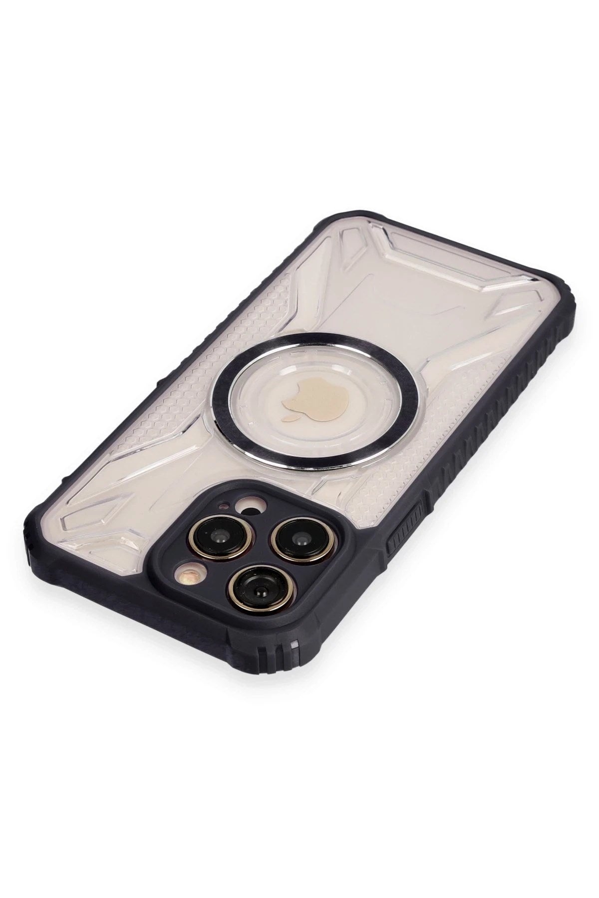 Mey İthalat® iPhone 12 Pro Max Kılıf Prag Magneticsafe Kapak - Siyah