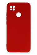 Mey İthalat® Redmi 9C Kılıf Nano içi Kadife Silikon - Kırmızı
