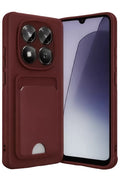 Mey İthalat® Redmi Note 15 4G Kelvin Kartvizitli Silikon - Bordo