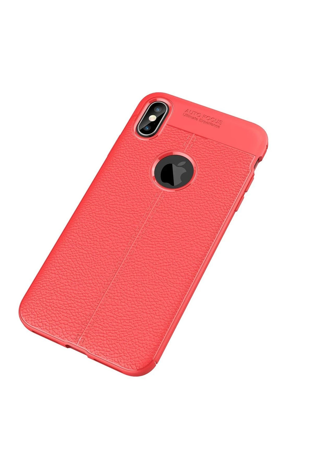 Mey İthalat® iPhone X Kılıf Auto Focus Kapak - Kırmızı