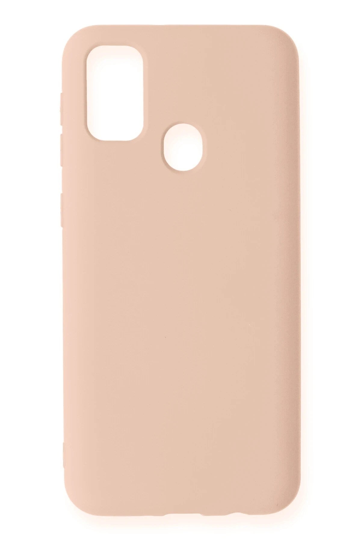 Mey İthalat® Samsung Galaxy M31 Kılıf Nano içi Kadife Silikon - Pudra