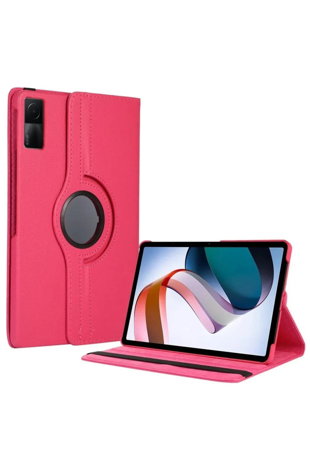 Mey İthalat® Redmi Pad SE 4G Kılıf 360 Tablet Deri Kılıf - Pembe