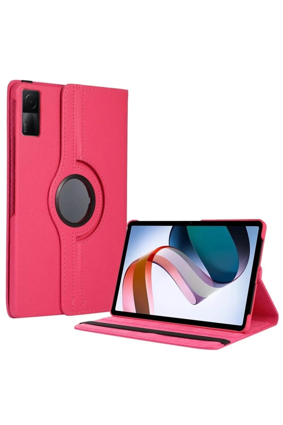 Mey İthalat® Redmi Pad SE 4G Kılıf 360 Tablet Deri Kılıf - Pembe