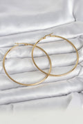 Mey İthalat® 316L Çelik Gold Renk 60 mm Halka Kadın Küpe