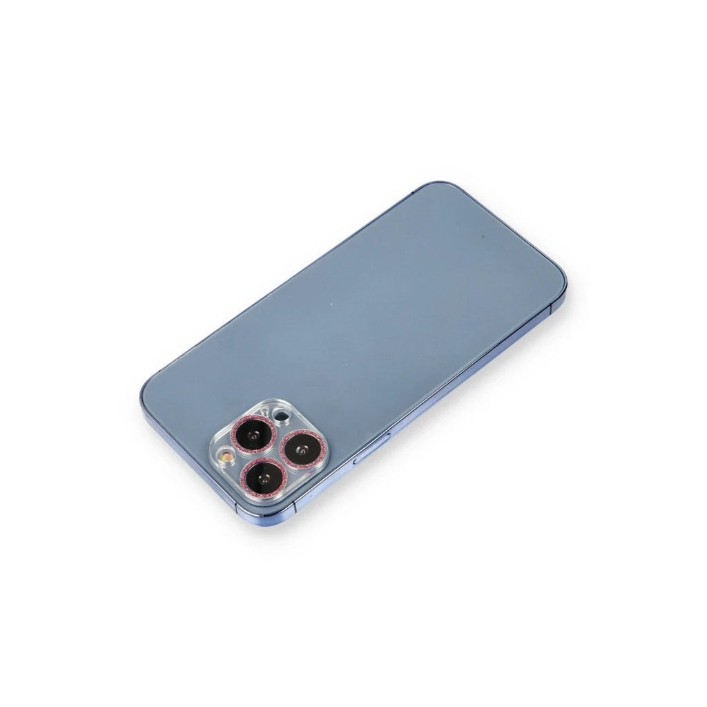 Mey İthalat® iPhone 12 Pro Max Shine Kamera Lens Koruma Cam - Pembe