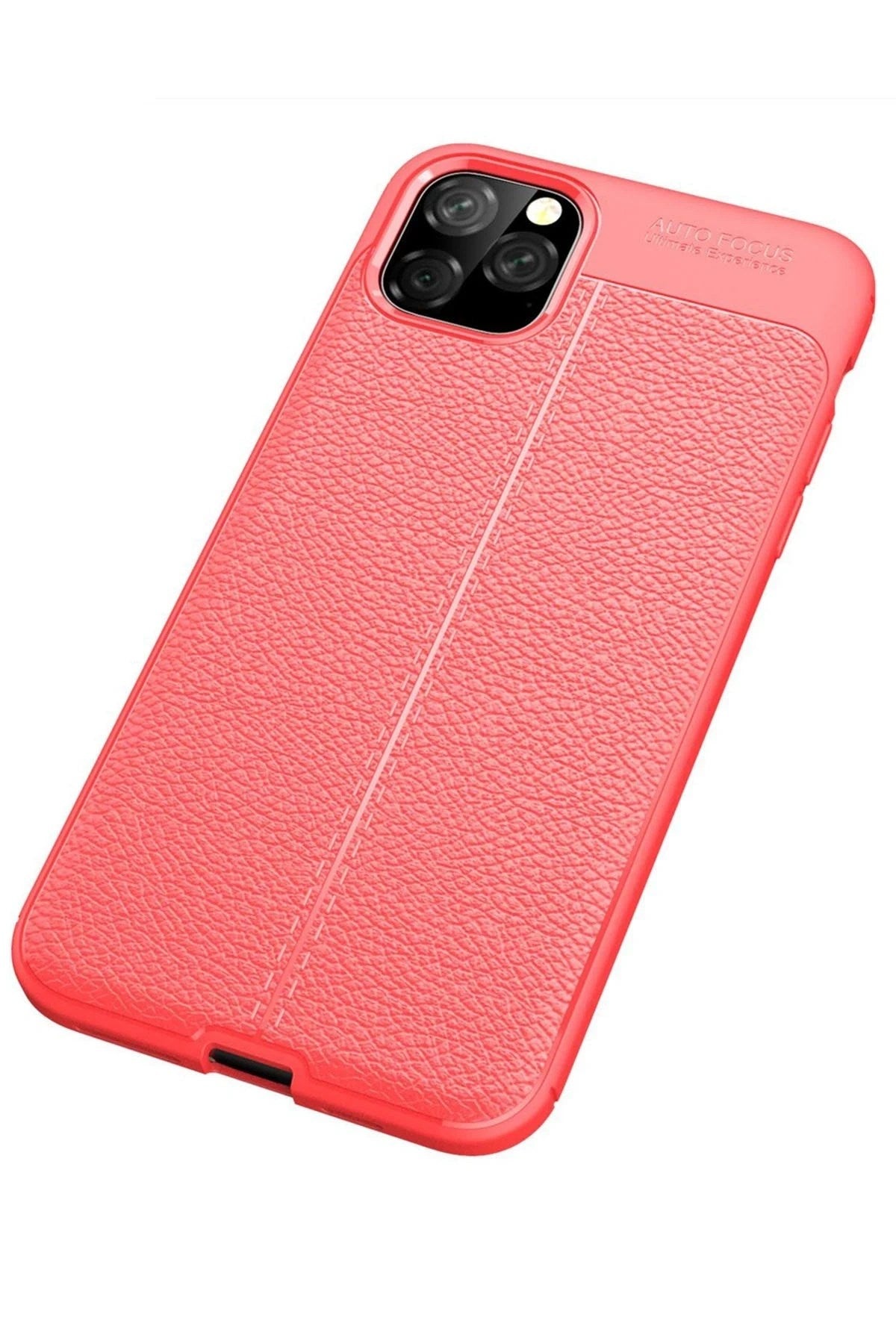 Mey İthalat® iPhone 11 Pro Max Kılıf Auto Focus Kapak - Kırmızı