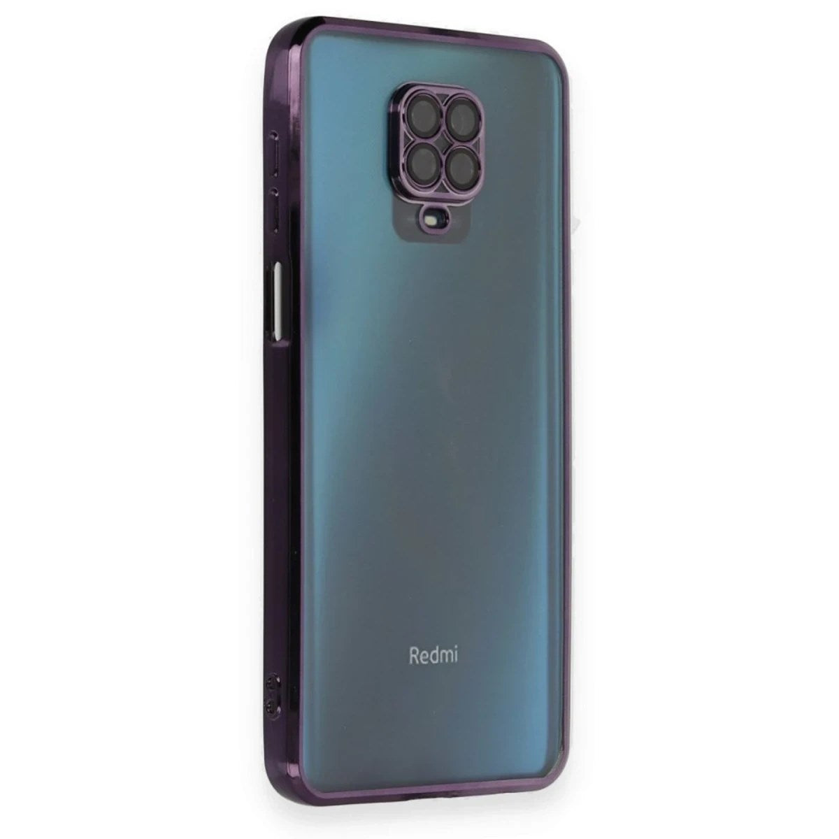 Mey İthalat® Redmi Note 9 Pro Kılıf Lensli Silikon - Mor
