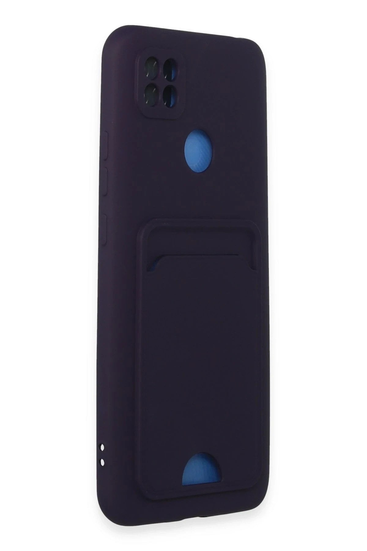 Mey İthalat® Redmi 9C Kılıf Kelvin Kartvizitli Silikon - Derin Mor