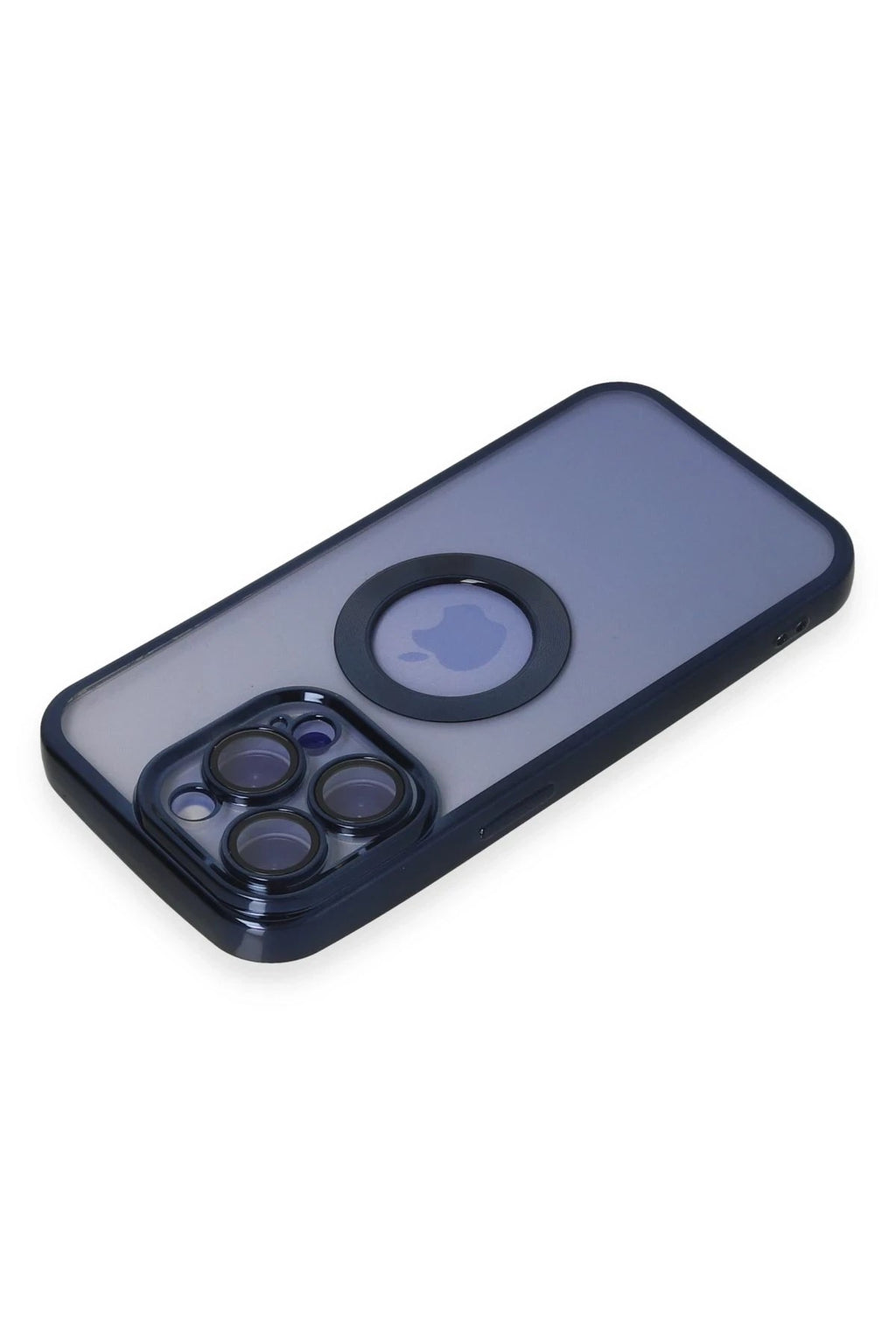 Mey İthalat® iPhone 15 Pro Max Kılıf Slot Silikon - Lacivert
