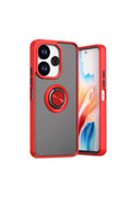 Mey İthalat® Redmi 13 4G Kılıf Montreal Yüzüklü Silikon Kapak - Kırmızı