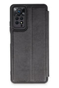 Mey İthalat® Redmi Note 12 Pro 4G Kılıf Flip Cover - Siyah