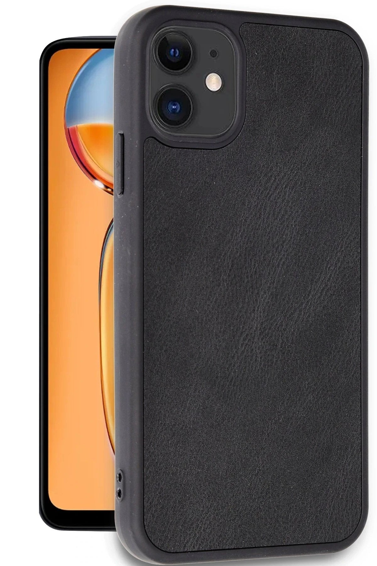 Mey İthalat® iPhone 11 Kılıf Aras Deri Kapak - Siyah