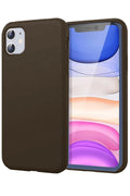 Mey İthalat® iPhone 11 Kılıf First Silikon - Kahverengi