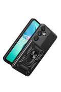 Mey İthalat® Samsung Galaxy S26 Plus Pars Lens Yüzüklü Silikon - Siyah
