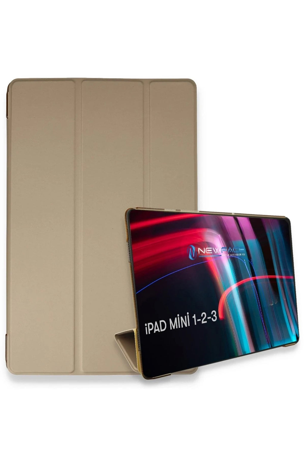 Mey İthalat® iPad Mini 3 Kılıf Tablet Smart Kılıf - Gold
