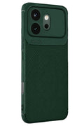 Mey İthalat® Huawei Honor 600 Auto Focus Karbon Kapak - Koyu Yeşil