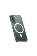 Mey İthalat® Samsung Galaxy S22 Kılıf Magneticsafe Şeffaf Silikon - Şeffaf