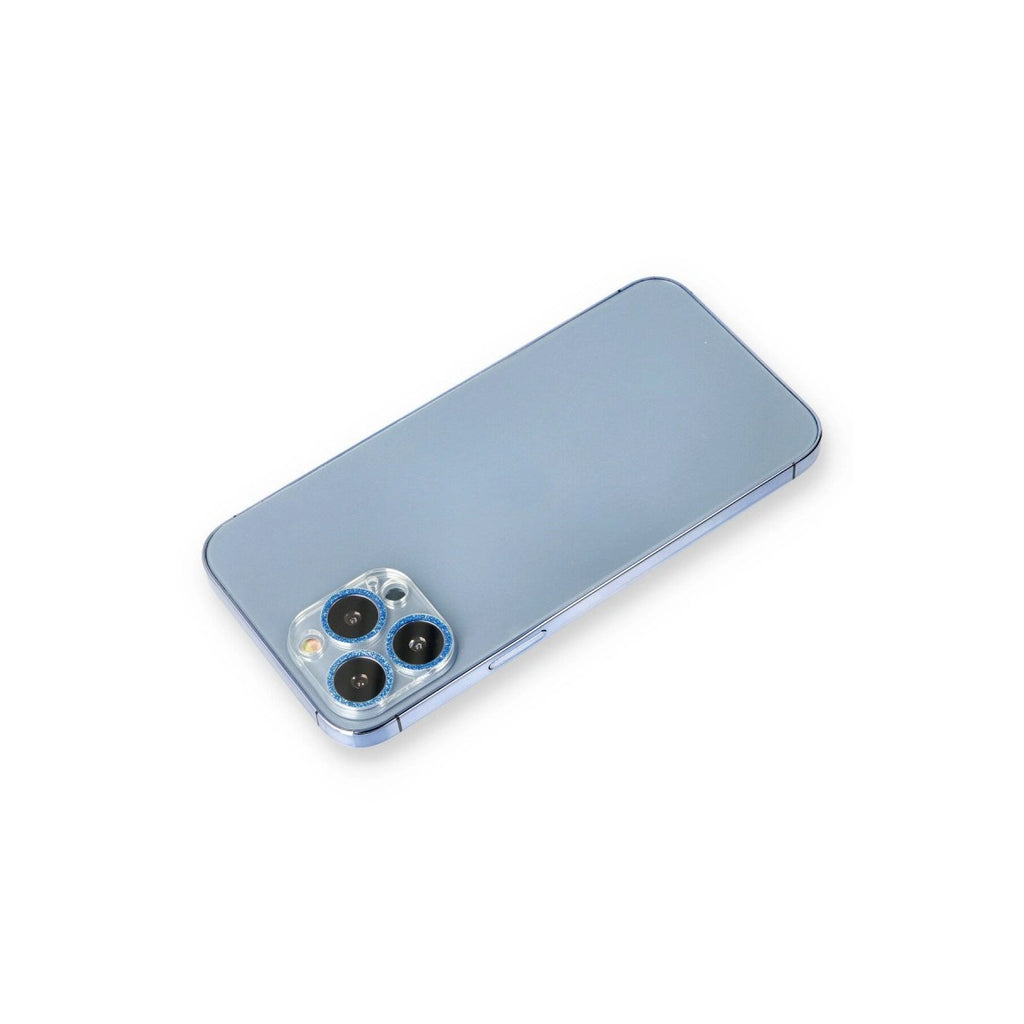 Mey İthalat® iPhone 12 Pro Shine Kamera Lens Koruma Cam - Mavi