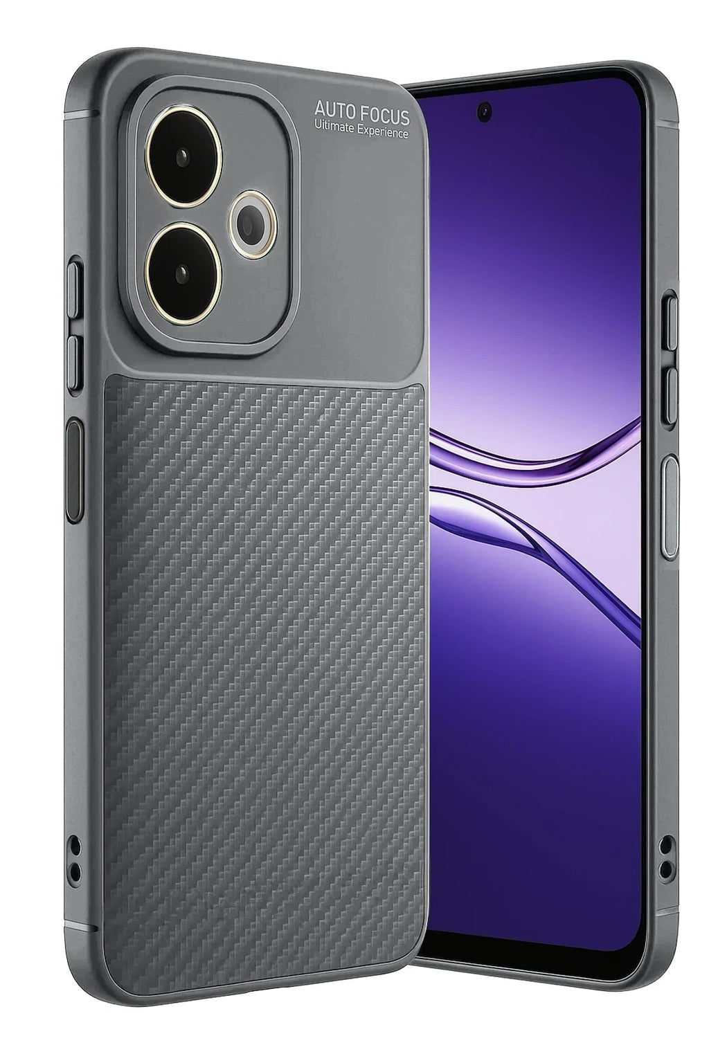 Mey İthalat® A5 Pro 4G Kılıf Auto Focus Karbon Kapak - Gri