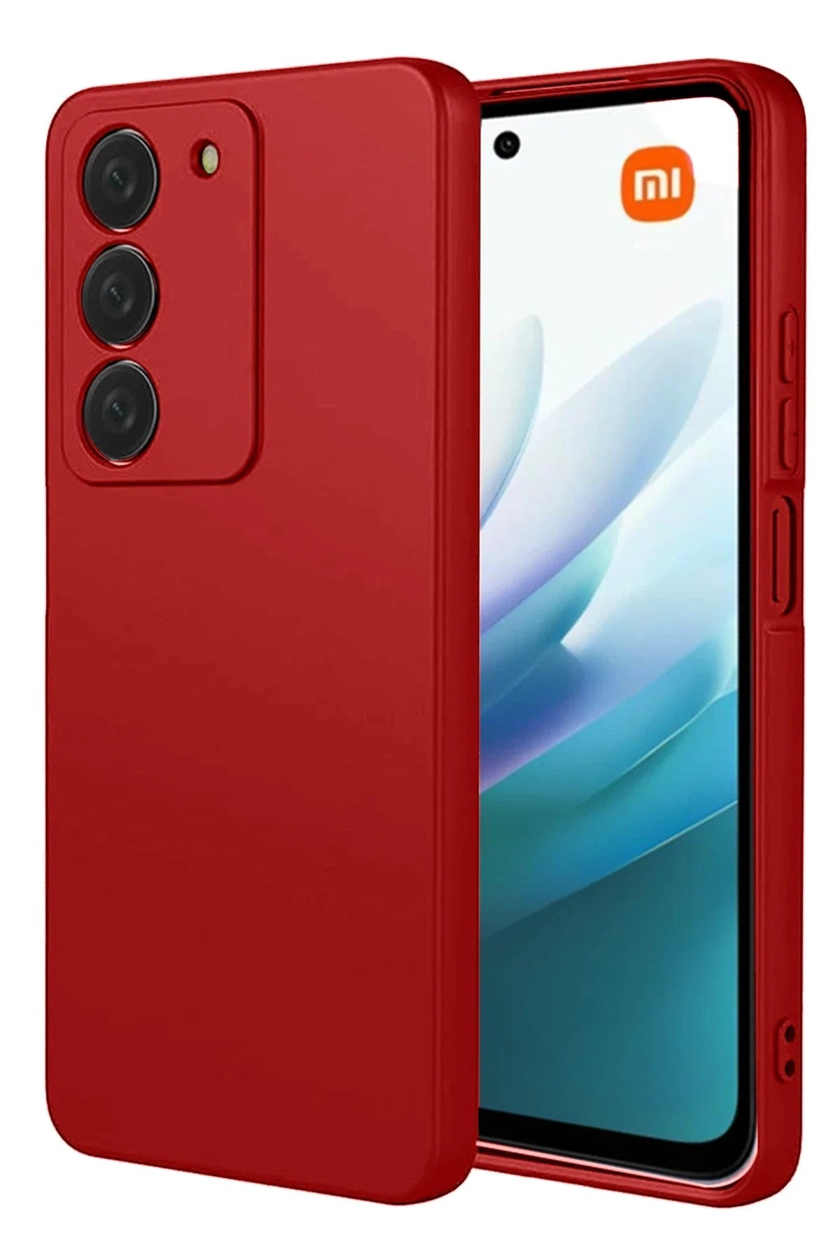 Mey İthalat® Redmi 15 4G First Silikon - Kırmızı