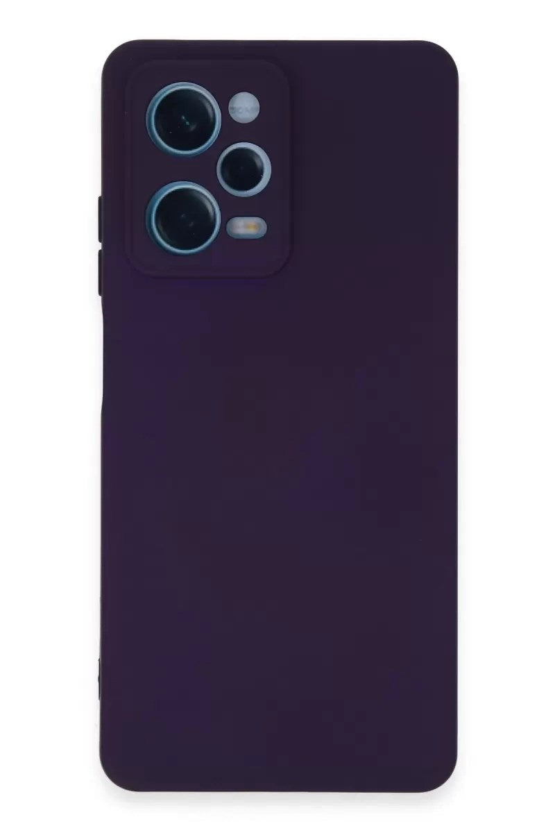 Mey İthalat® Redmi Note 12 Pro 5G Kılıf Nano içi Kadife Silikon - Mor