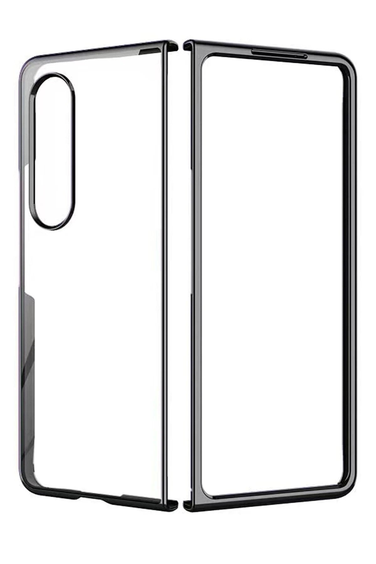 Mey İthalat® Samsung Galaxy Z Fold 4 Kılıf Fold Element Kapak - Siyah