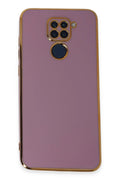 Mey İthalat® Redmi Note 9 Kılıf Volet Silikon - Mor