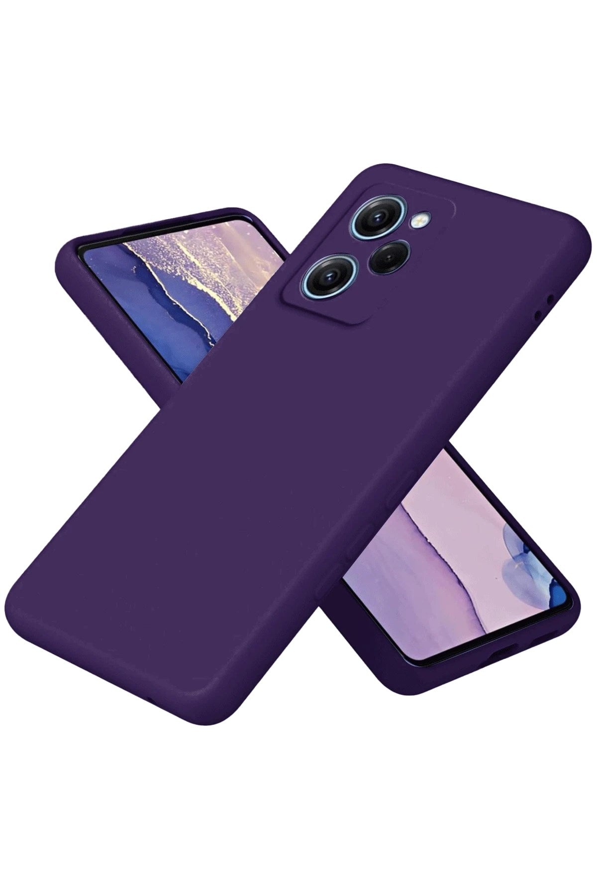 Mey İthalat® Poco X5 Pro 5G Nano içi Kadife Silikon - Mor